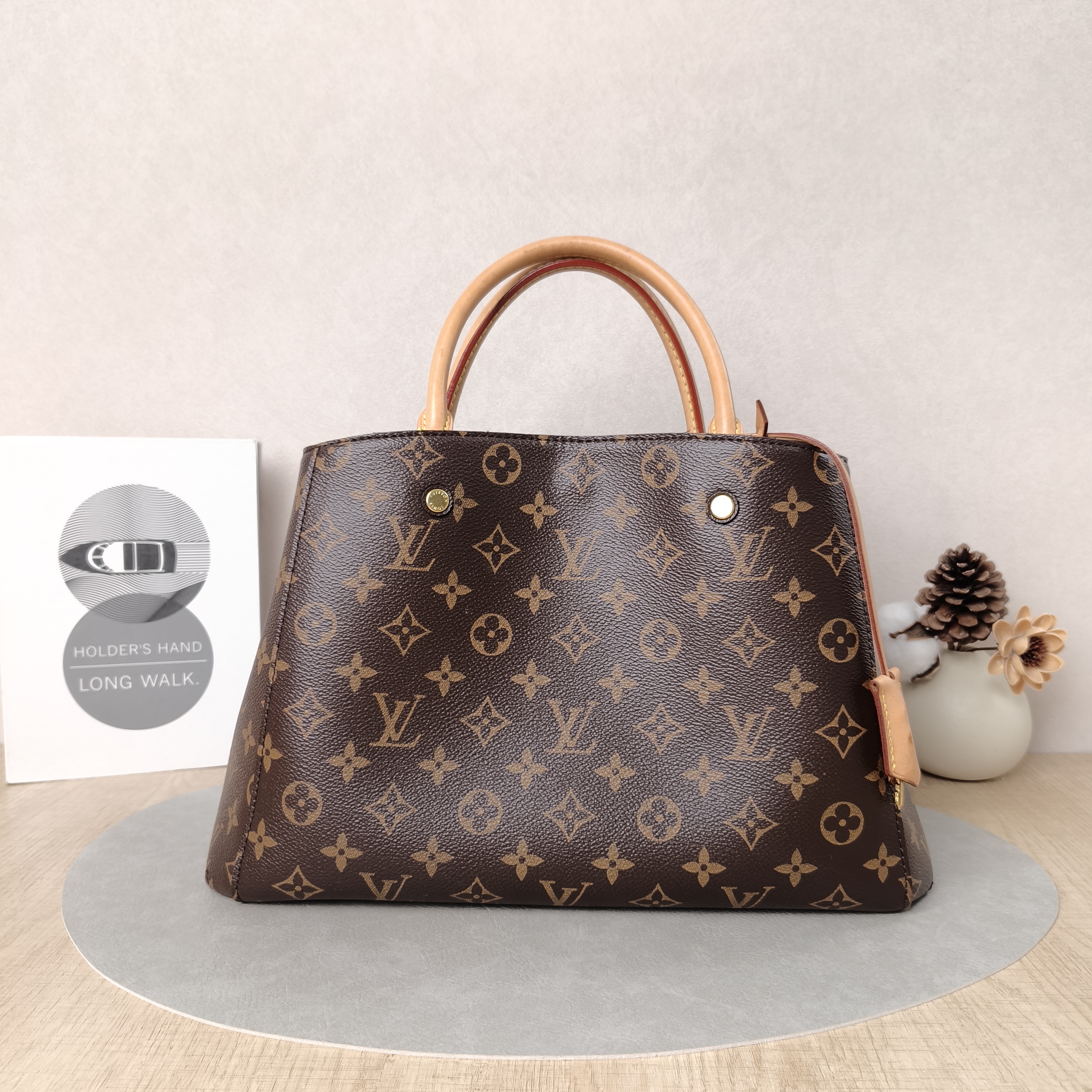 Louis Vuitton Crossbody Bag Montaigne Monogram PVC Medium33 × 15 × 23 cm