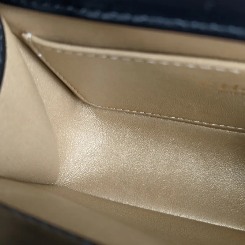 Chanel Crossbody Bag Black Calfskin Small 19 × 8 × 12 cm — detail view 10 of 12