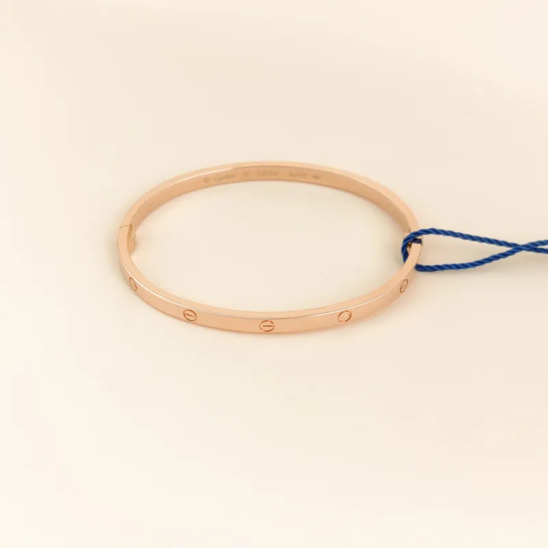 CARTIER Bangle Love Collection Bangle Rose Gold 18KR ose Gold Small Edition17
