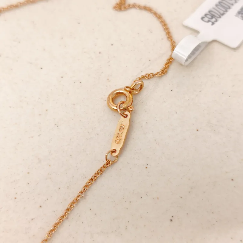 Tiffany&Co. Necklace Keys Collection Pavé Diamond Necklace Rose Gold Diamond18KR ose Gold One Size 40cm — cover view 11 of 11