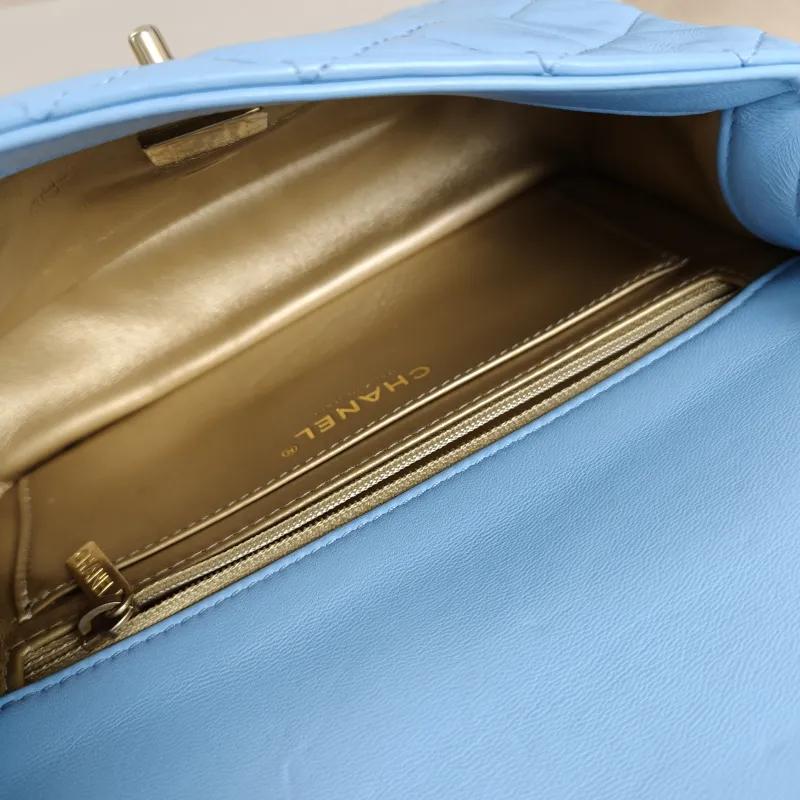 Chanel Crossbody Bag Classic Flap Large Mini CF Mini Blue Lambskin mini20 × 6 × 12 cm — detail view 2 of 11
