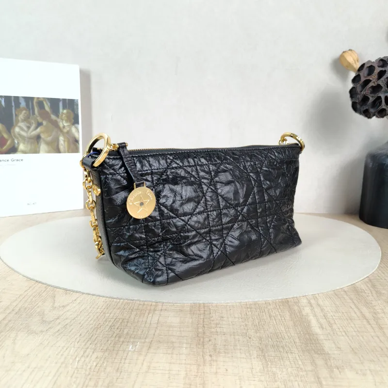 DIOR Shoulder Bag star Hobo Vanity Case Bag Black Calfskin One Size22 × 10 × 14.5 cm — cover view 2 of 5
