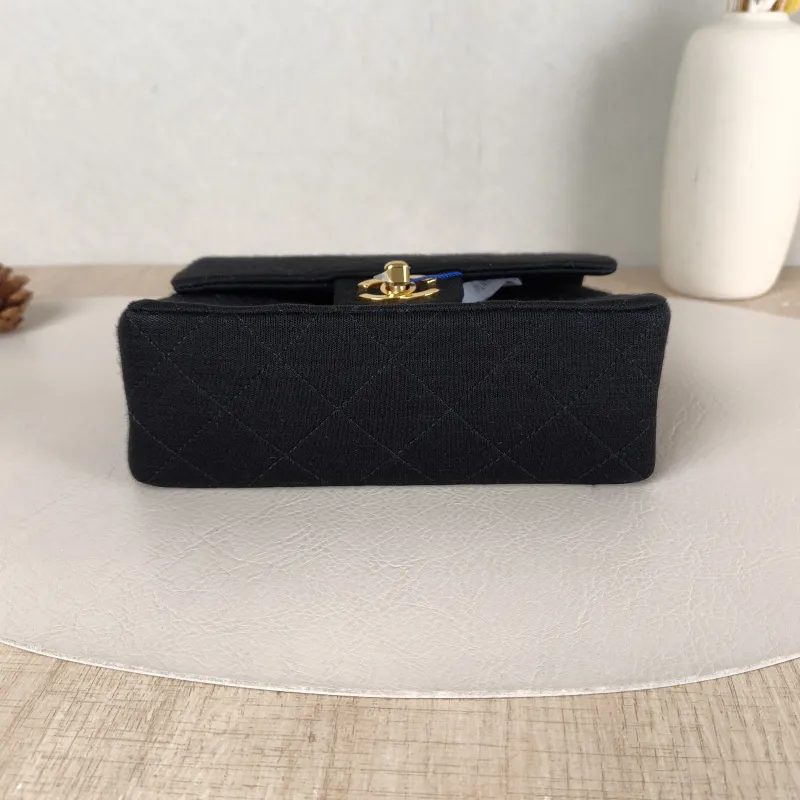 Chanel Crossbody Bag Classic Flap Mini CF Mini Black Canvas One Size 17 × 7 × 13.5 cm 0 — cover view 2 of 5