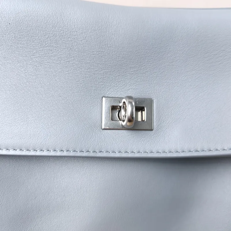 BALENCIAGA Crossbody Bag RODEO Blue Calfskin Medium 35 × 11 × 23.5 cm — detail view 12 of 14