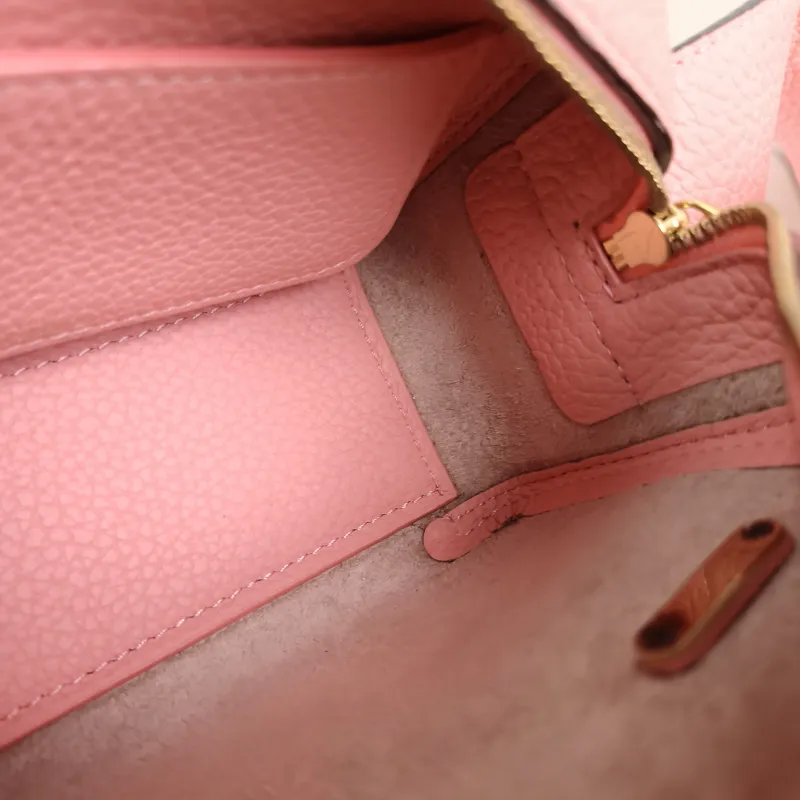 DELVAUX Top Handle Bag Cool Box Box Shoulder Bag Pink Calfskin nano 16.5 × 7.5 × 10.5 cm — detail view 1 of 10