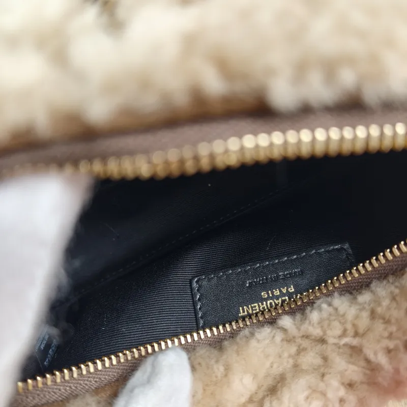 SAINT LAURENT Shoulder Bag Sade Brown Mini 20 × 10 × 10 cm — detail view 6 of 10