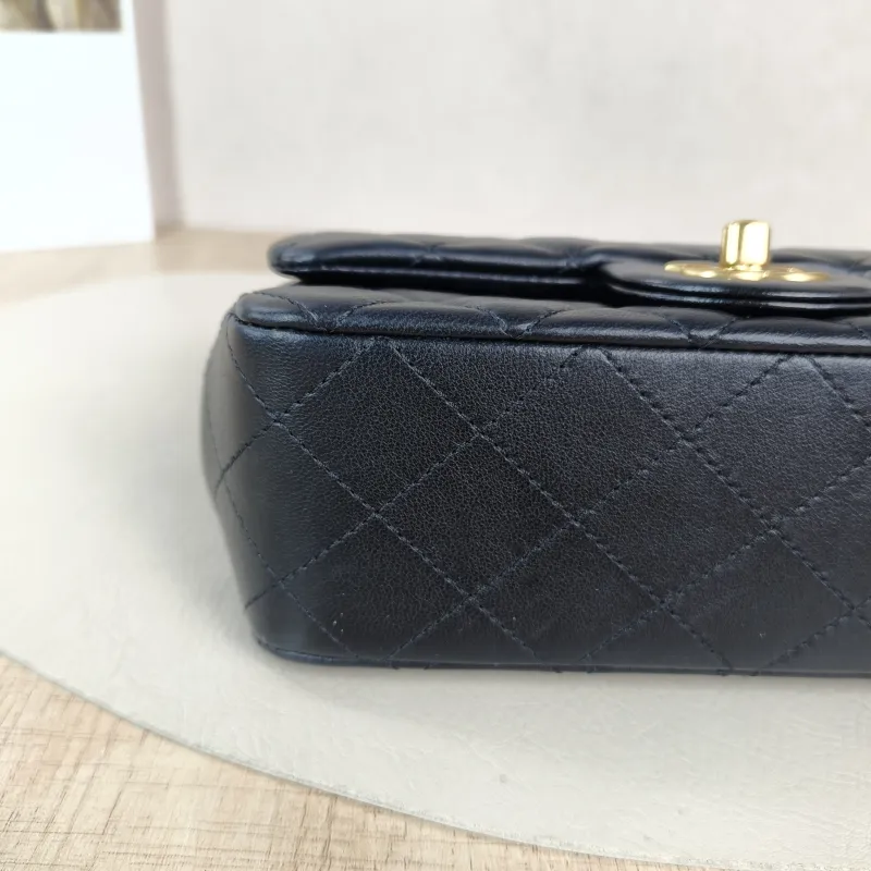 Chanel Crossbody Bag Classic Flap Large Mini CF Mini Black Lambskin mini 20 × 6 × 12 cm — detail view 11 of 11