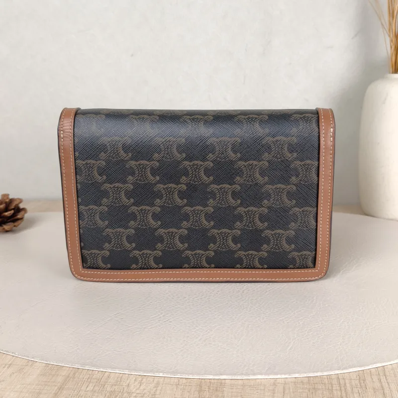 CELINE Crossbody Bag Triomphe woc Monogram PVC One Size 19.5 × 4 × 12 cm — cover view 2 of 5