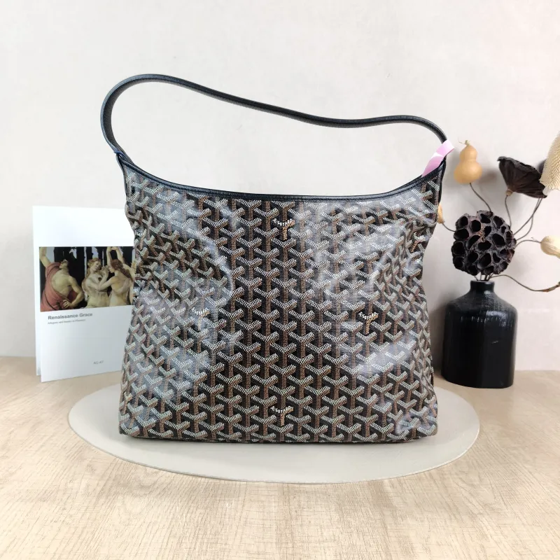 GOYARD Shoulder Bag Boheme Hobo​ Black ine Canvas Small 43 × 14 × 27 cm — cover view 5 of 5