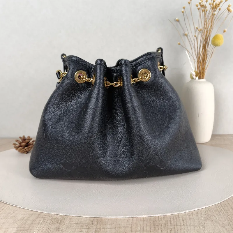 Louis Vuitton Crossbody Bag BUNDLE Black Empreinte Embossed Calfskin Monogram Medium28 × 11.5 × 20 cm — cover view 3 of 5