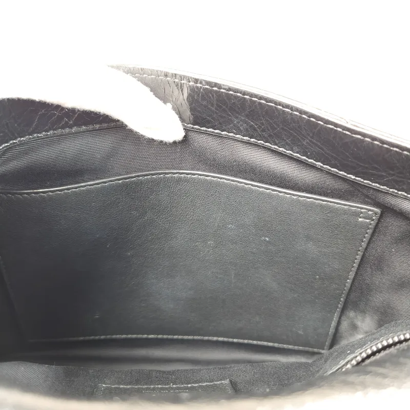 SAINT LAURENT Crossbody Bag Niki Black D Waxed Leather Calfskin Medium 28 × 8.5 × 20 cm — detail view 2 of 10