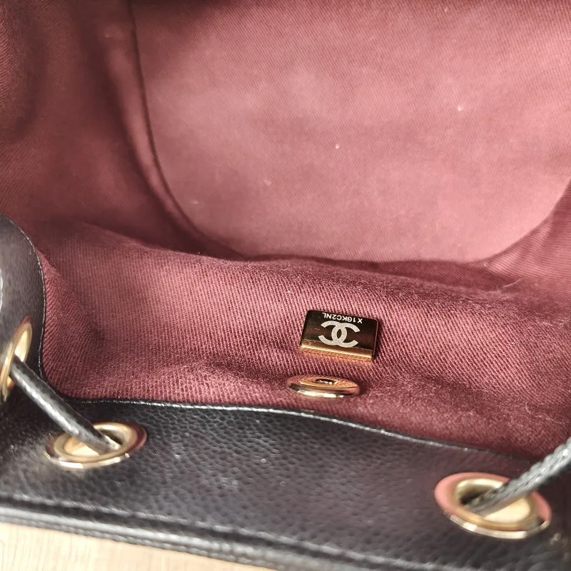 Chanel Backpackaffinity Backpack Black Calfskin Small20 × 14 × 22 cm — detail view 14 of 14