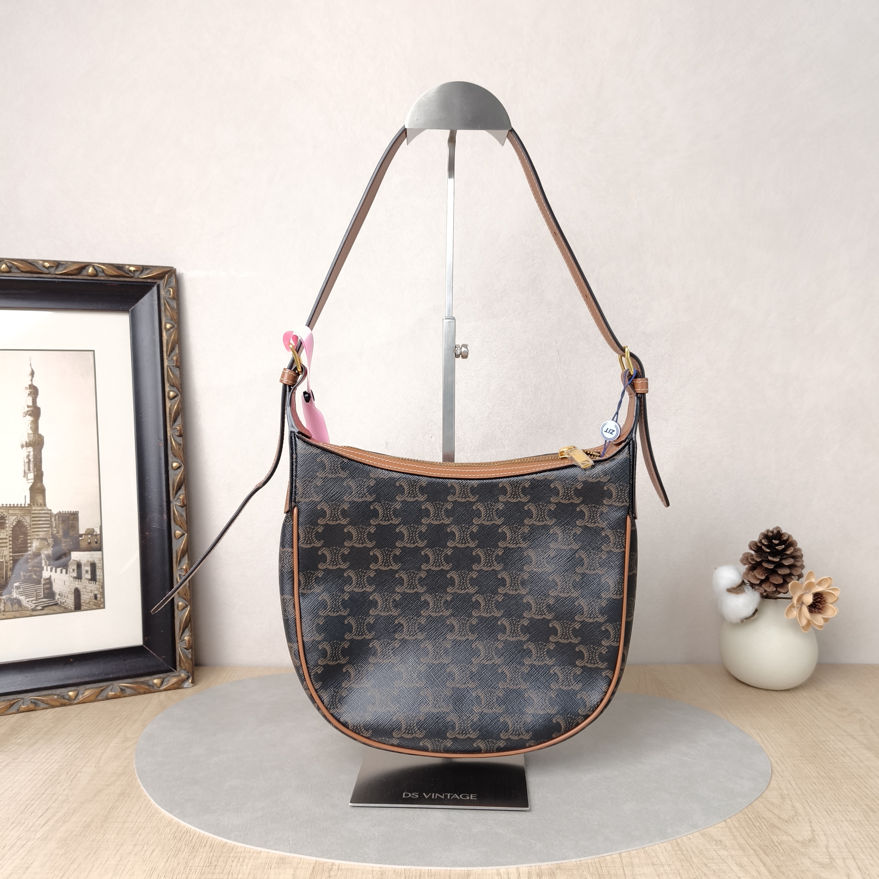 CELINE Shoulder Bag HELOISE TRIOMPHE Monogram PVC Small21 × 7 × 24 cm
