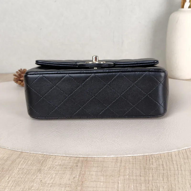 Chanel Crossbody Bag cf mini Edition Black Lambskin mini 20 × 6 × 12 cm — cover view 4 of 5