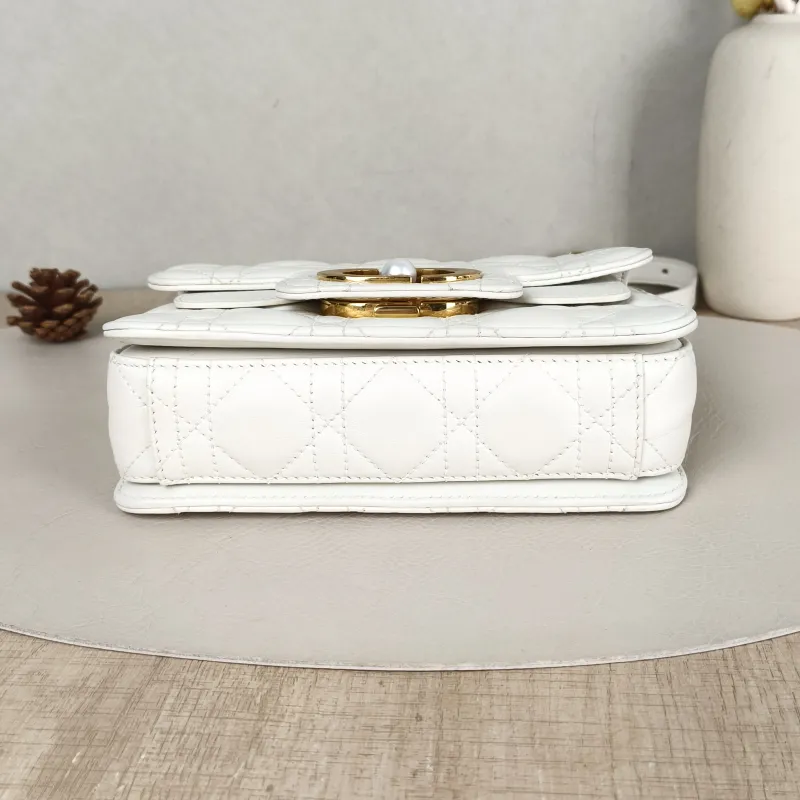 DIOR Crossbody Bag Jolie Top Handle Pearl Crossbody Bag White Calfskinmini19 × 7 × 12 cm — cover view 3 of 5