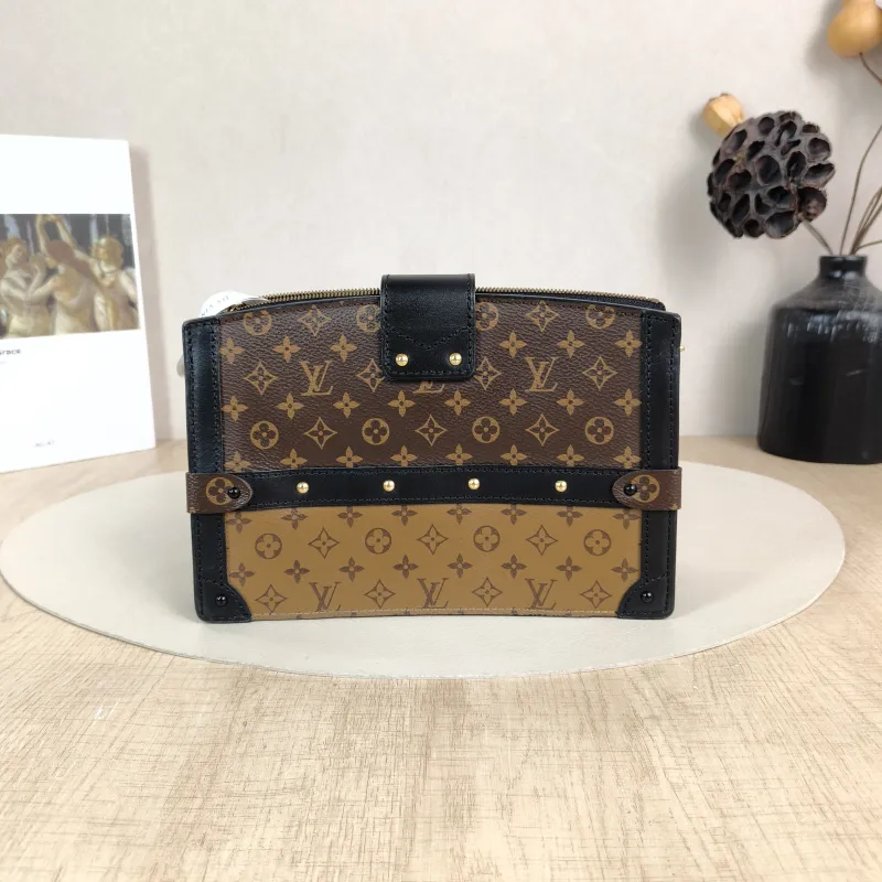 Louis Vuitton Crossbody Bag Trunk Clutch Box Monogram PVC Mini 20 × 5.5 × 12 cm — cover view 2 of 5