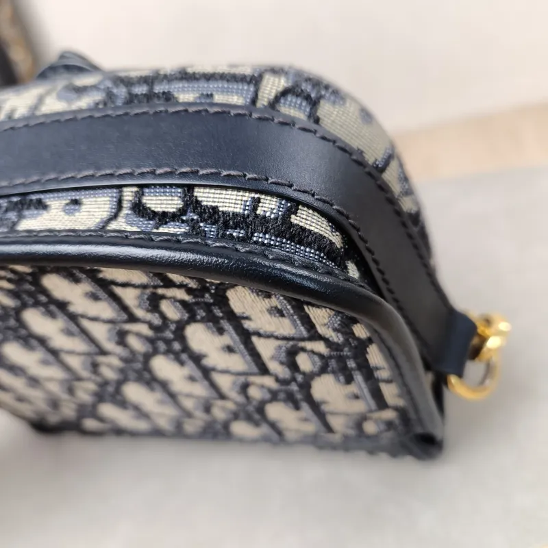 DIOR Crossbody Bag Bobby Blue Canvas Small18 × 5 × 14 cm — detail view 11 of 17