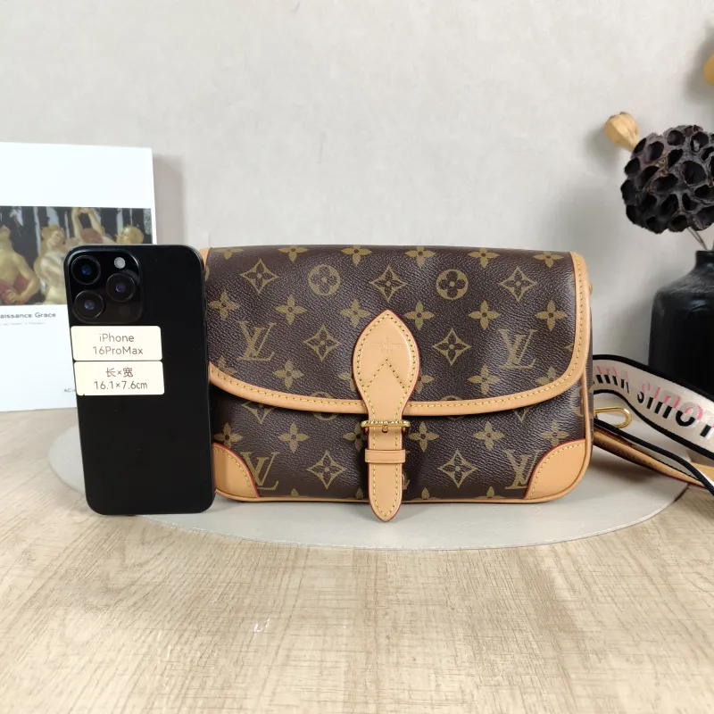 Louis Vuitton Crossbody Bag Diane Baguette Bag Shoulder Strap PVC Small24 × 9 × 15 cm — cover view 3 of 6