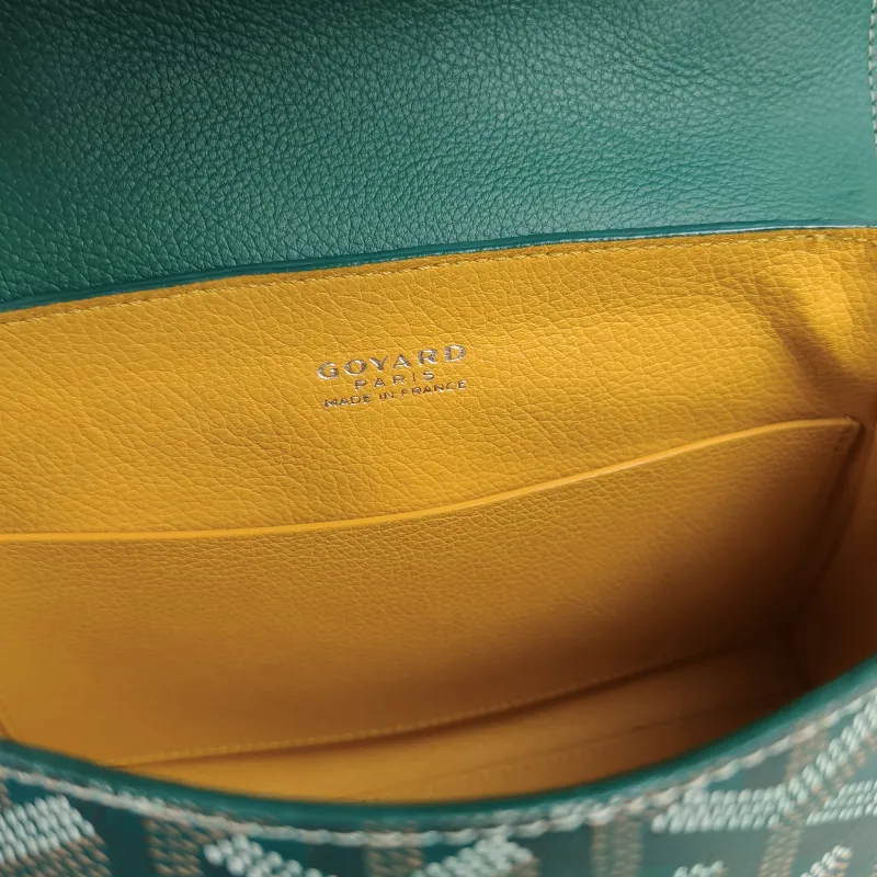GOYARD Crossbody Bag Saïgon Green PV Cmini20 × 7.5 × 15 cm — detail view 4 of 10