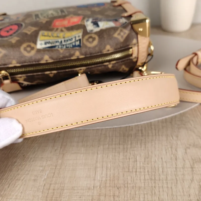 Louis Vuitton Crossbody Bag Side Trunk Box Edition Brown PVC Medium 23.5 × 8.5 × 16 cm — detail view 9 of 11