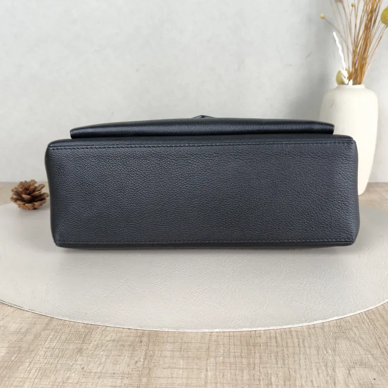 Louis Vuitton Crossbody Bag My Lockme Messenger Bag Black Calfskin Medium28 × 11 × 20 cm — cover view 2 of 5