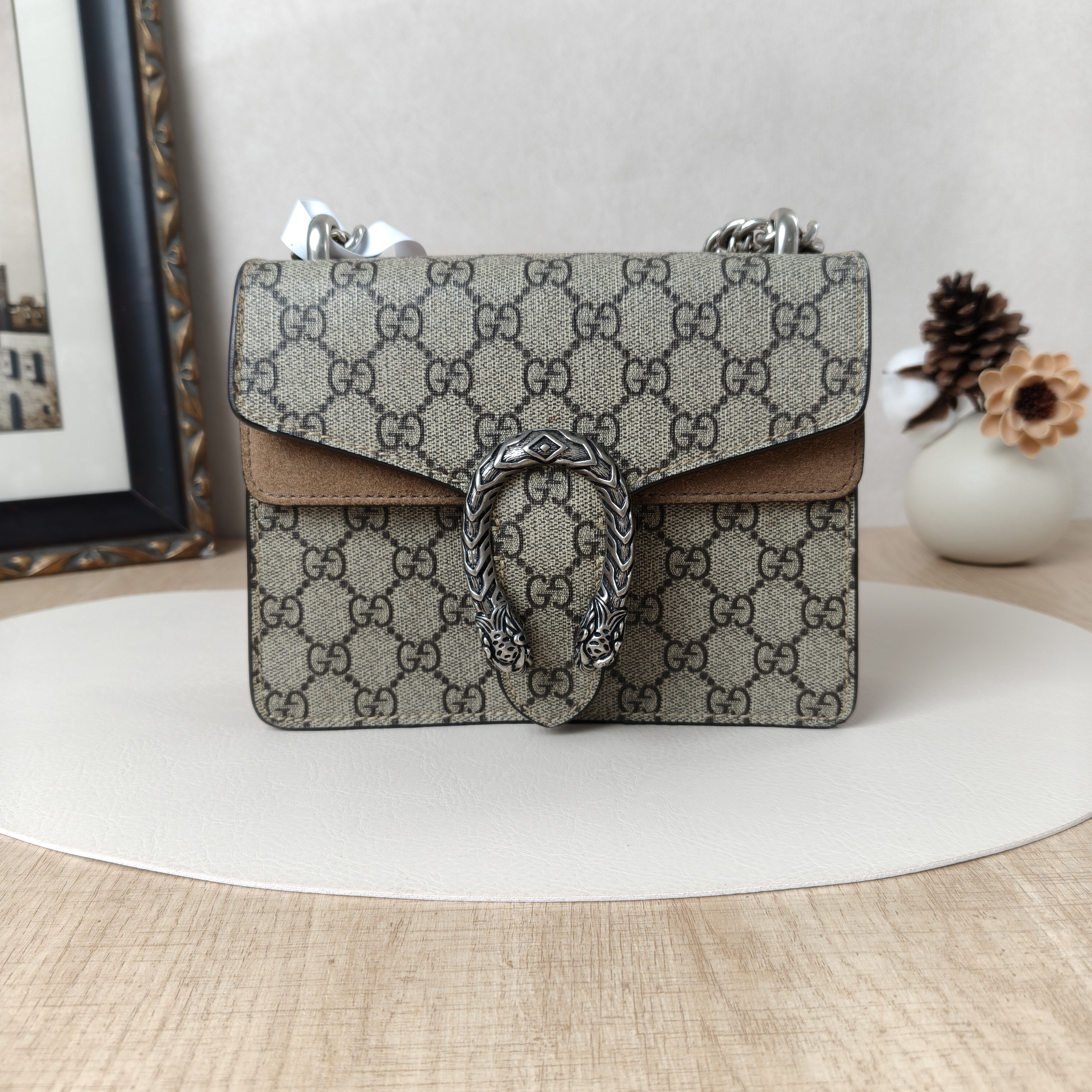 GUCCI Shoulder Bag Dionysus Monogram PV Cmini20 × 5 × 15.5 cm