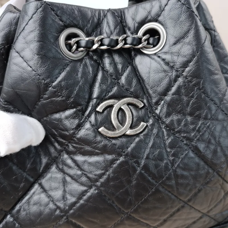 Chanel Backpack Gabrielle Backpack Black CC alfskin22.5 × 10.5 × 23 cm — detail view 4 of 17