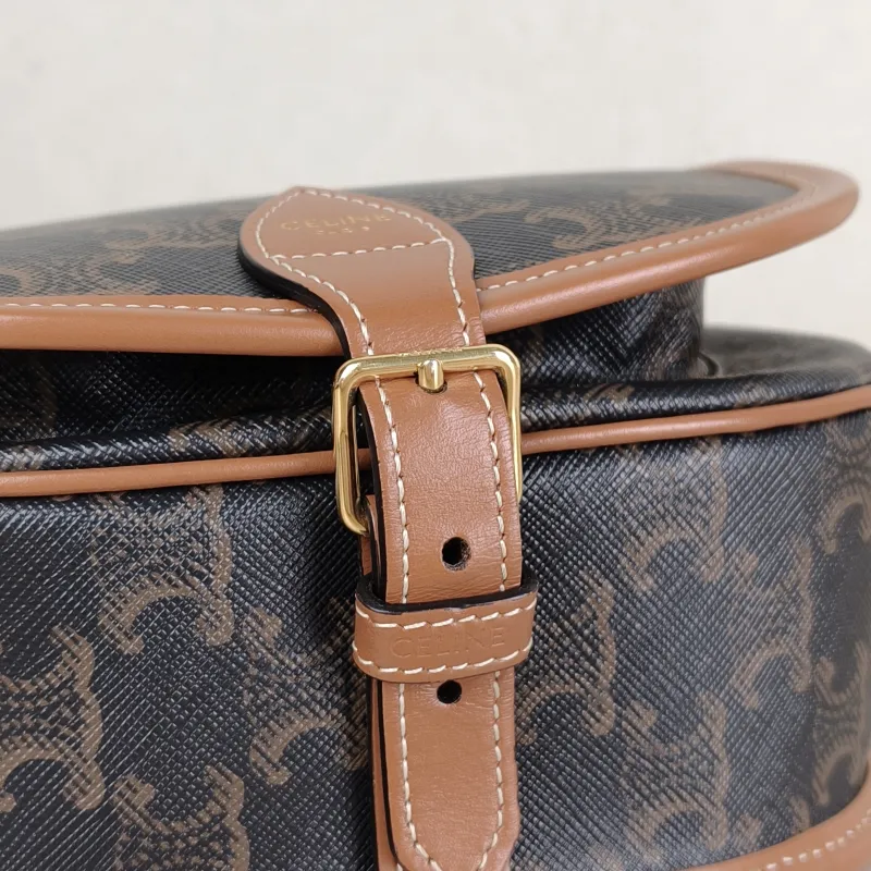 CELINE Crossbody Bag FOLCO Monogram PVC Medium 18.5 × 8 × 17 cm — detail view 12 of 13