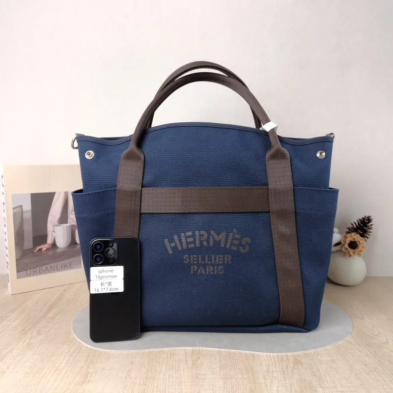 Hermès Top Handle Bag Top Handle Bag Canvas One Size 39 × 15 × 35 cm B — cover view 2 of 6
