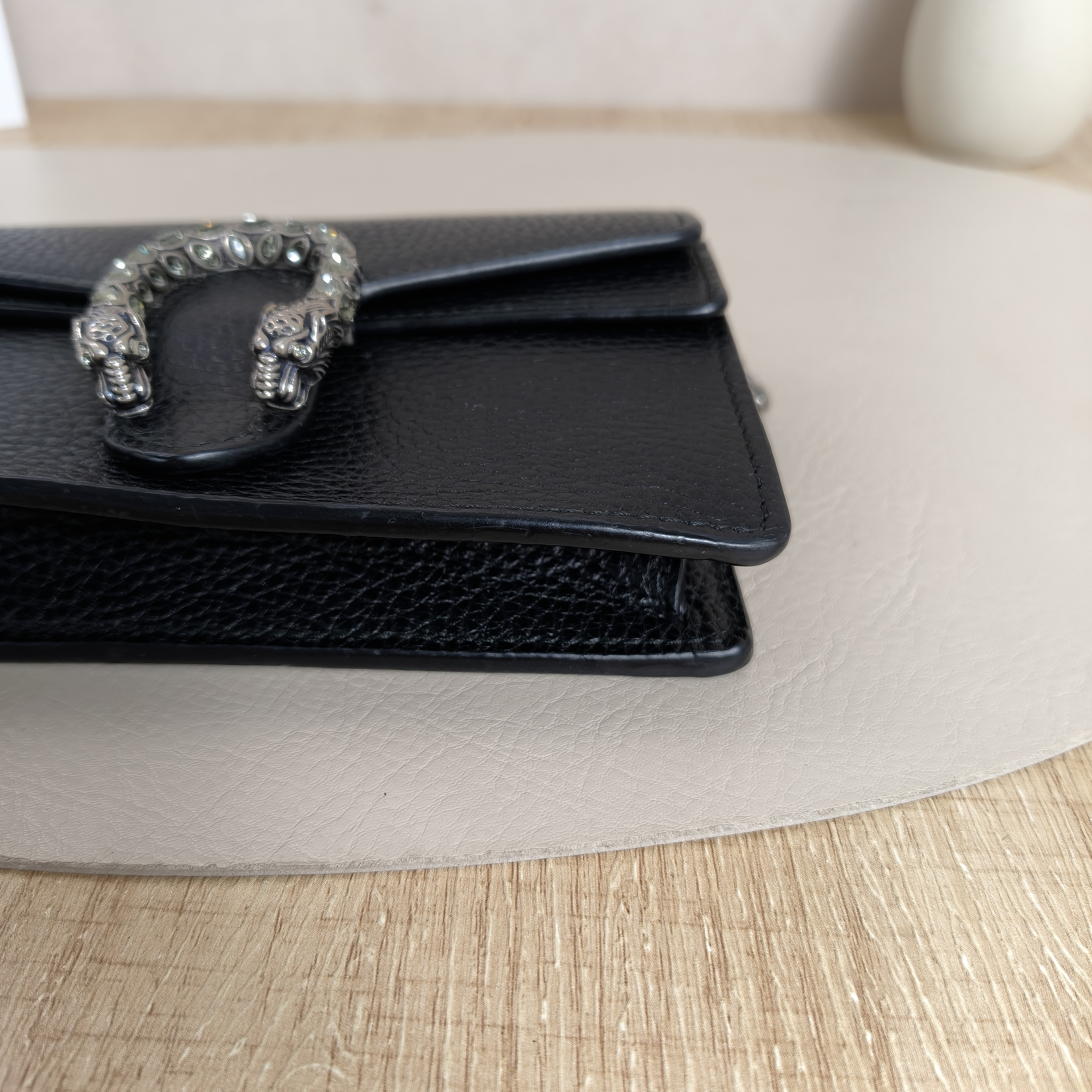 GUCCI Dionysus woc Black Calfskin · 16.5 × 4 × 10 cm — cover view 7 of 10