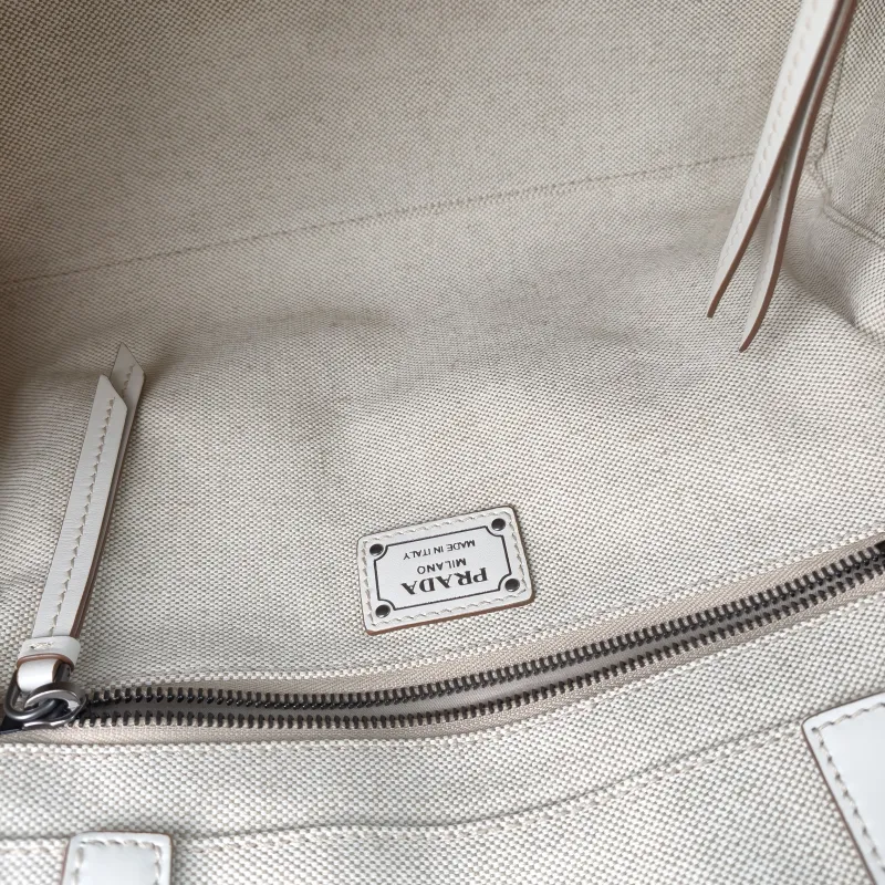 PRADA Shoulder Bag Route Tote Bag Canvas · Calfskin Large 34 × 17 × 25 cm — detail view 12 of 12
