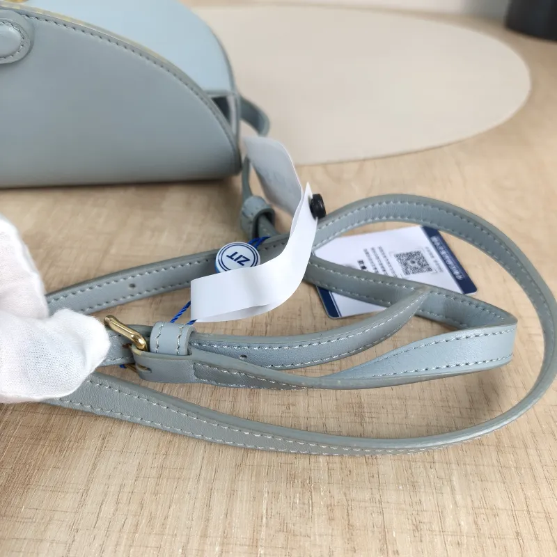 CELINE Crossbody Bag Crossbody Bag Blue Calfskin 22 × 6 × 13 cm — detail view 12 of 12