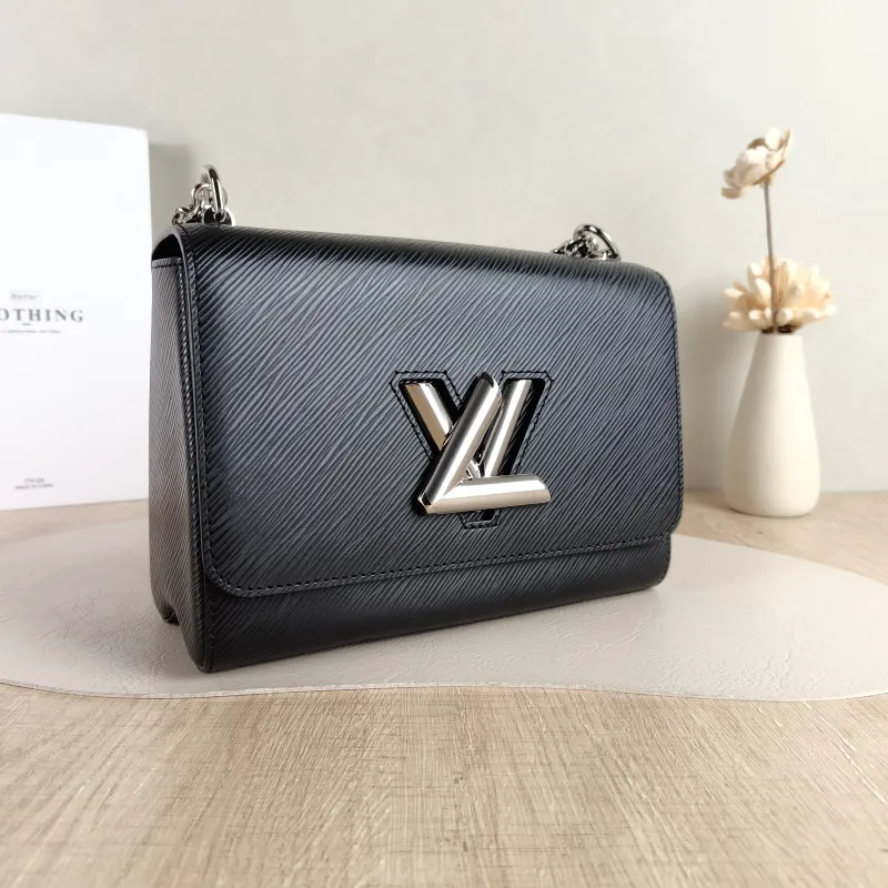Louis Vuitton Crossbody Bag Twist Black Epi Embossed Calfskin Medium 23 × 9.5 × 17 cm — cover view 5 of 5