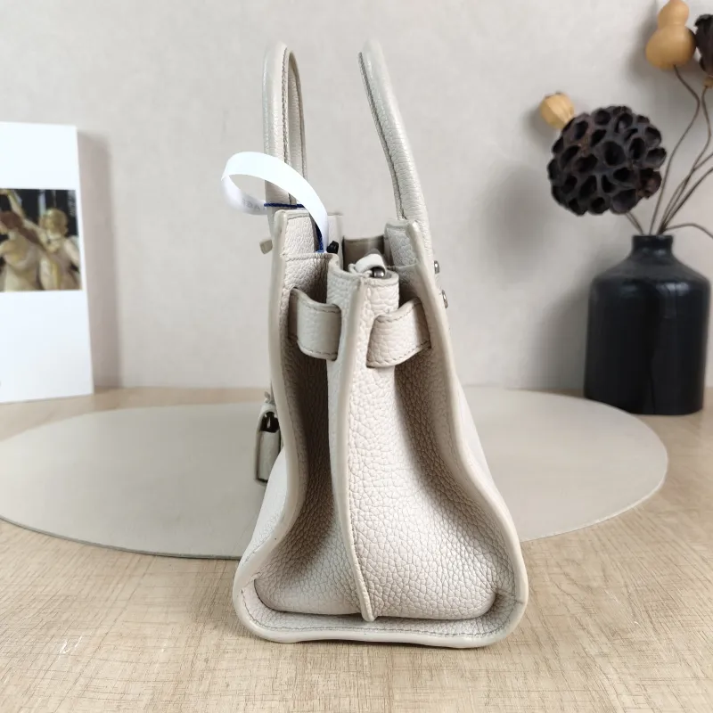 SAINT LAURENT Top Handle Bag SAC DE JOUR White Calfskinnano22 × 11 × 17.5 cm — detail view 2 of 12