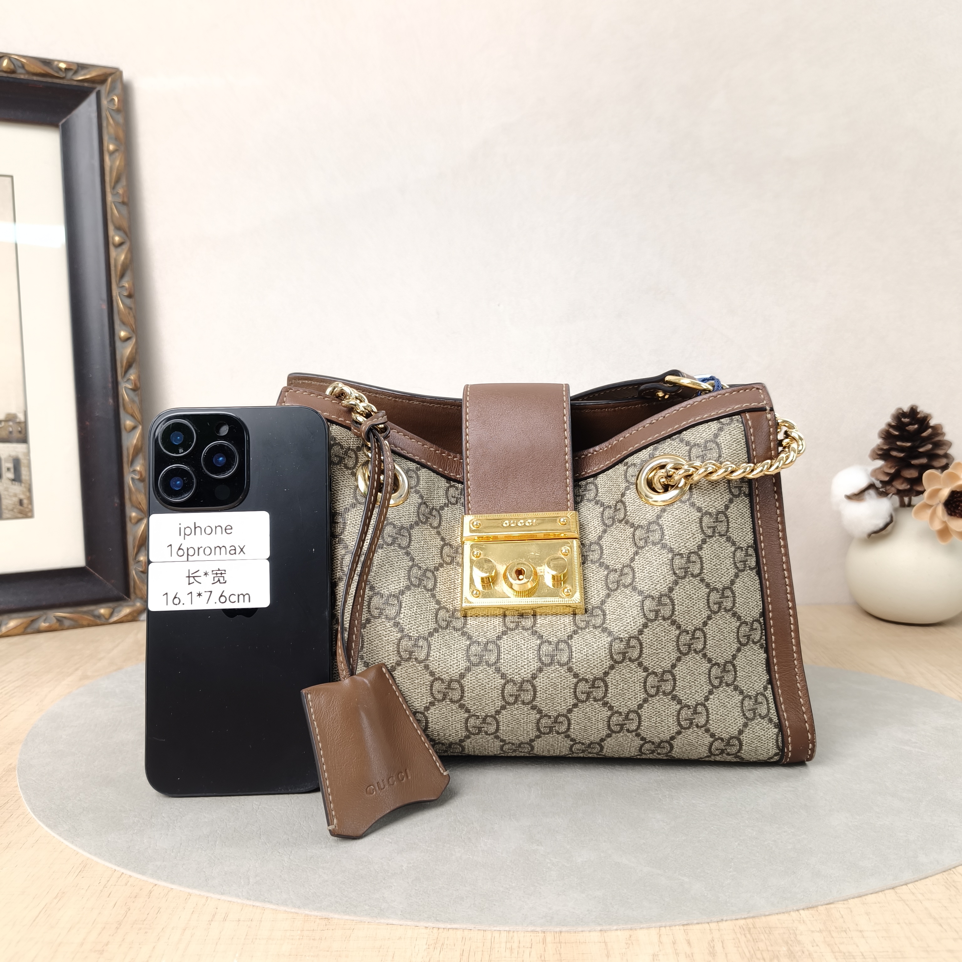 GUCCI Shoulder Bag Padlock Tote Monogram PVC Medium26 × 10 × 18 cm — cover view 5 of 5