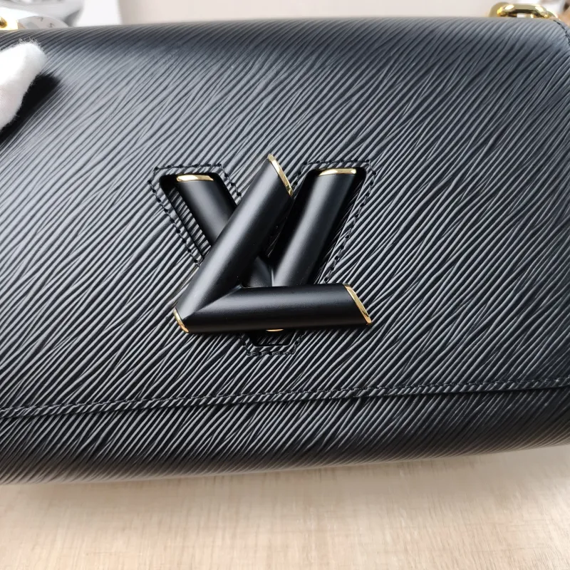 Louis Vuitton Crossbody Bag Twist Black Epi Embossed Calfskin Medium 23 × 9.5 × 17 cm — detail view 3 of 15