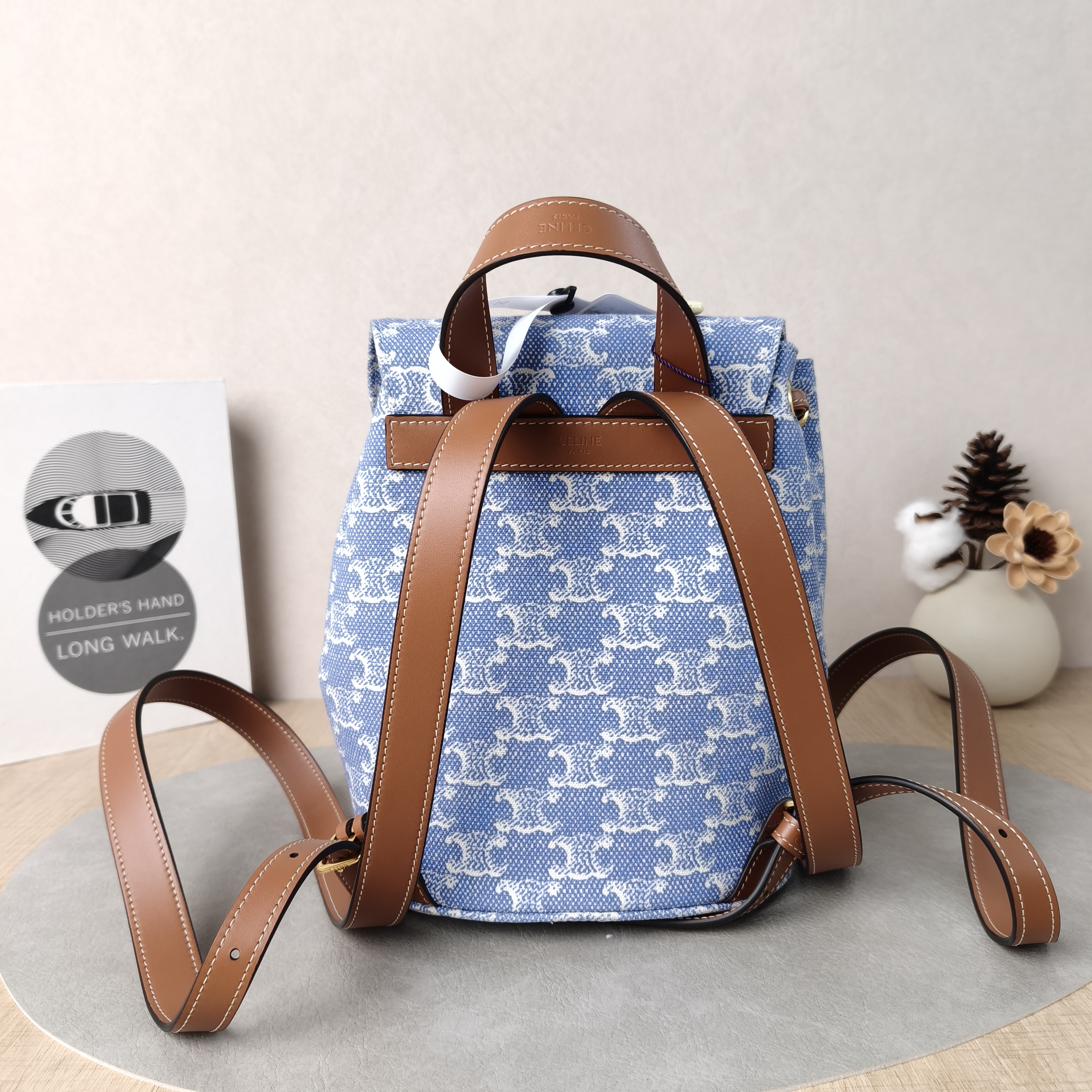 CELINE Backpack BONNIE Backpack Blue One Size18 × 13 × 25 cm — cover view 3 of 6