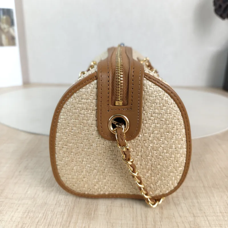 Chanel Crossbody Bag Crossbody Bag Brown Woven Mini 19 × 11 × 11 cm — detail view 7 of 11