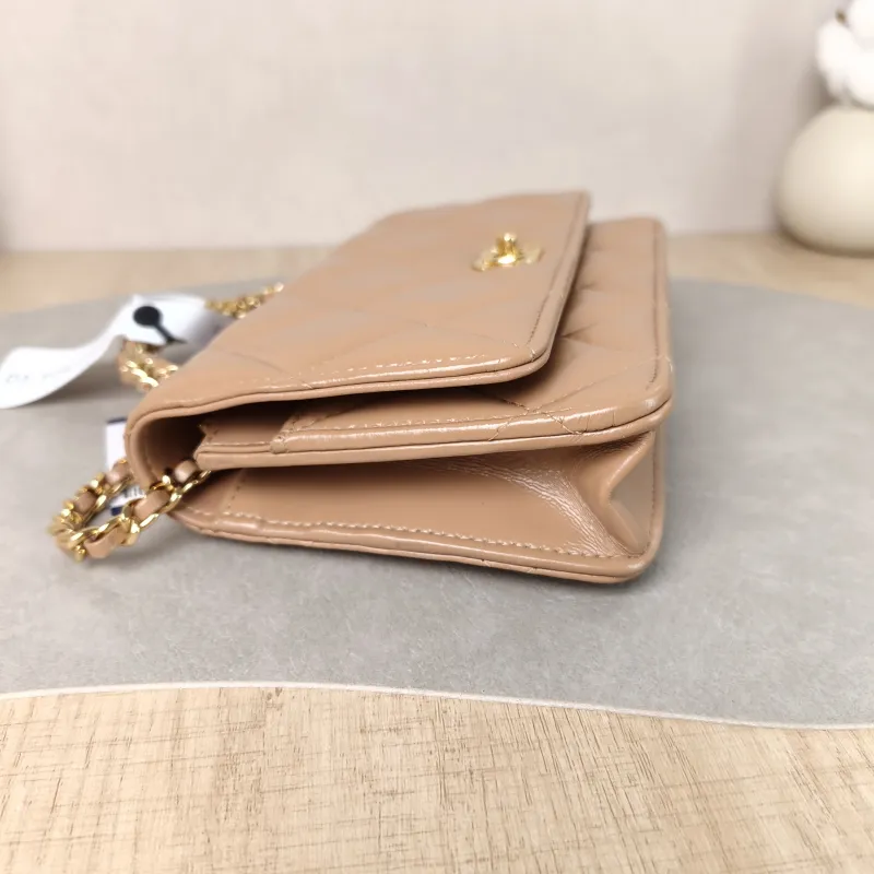 Chanel Crossbody Bag woc Brown Lambskin One Size19.2 × 3.5 × 12.3 cm — detail view 1 of 13