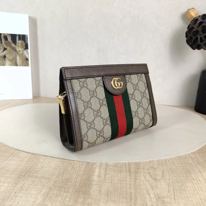 GUCCI Crossbody Bag Ophidia Monogram PVC 18.5 × 5.5 × 13 cm — cover view 3 of 5