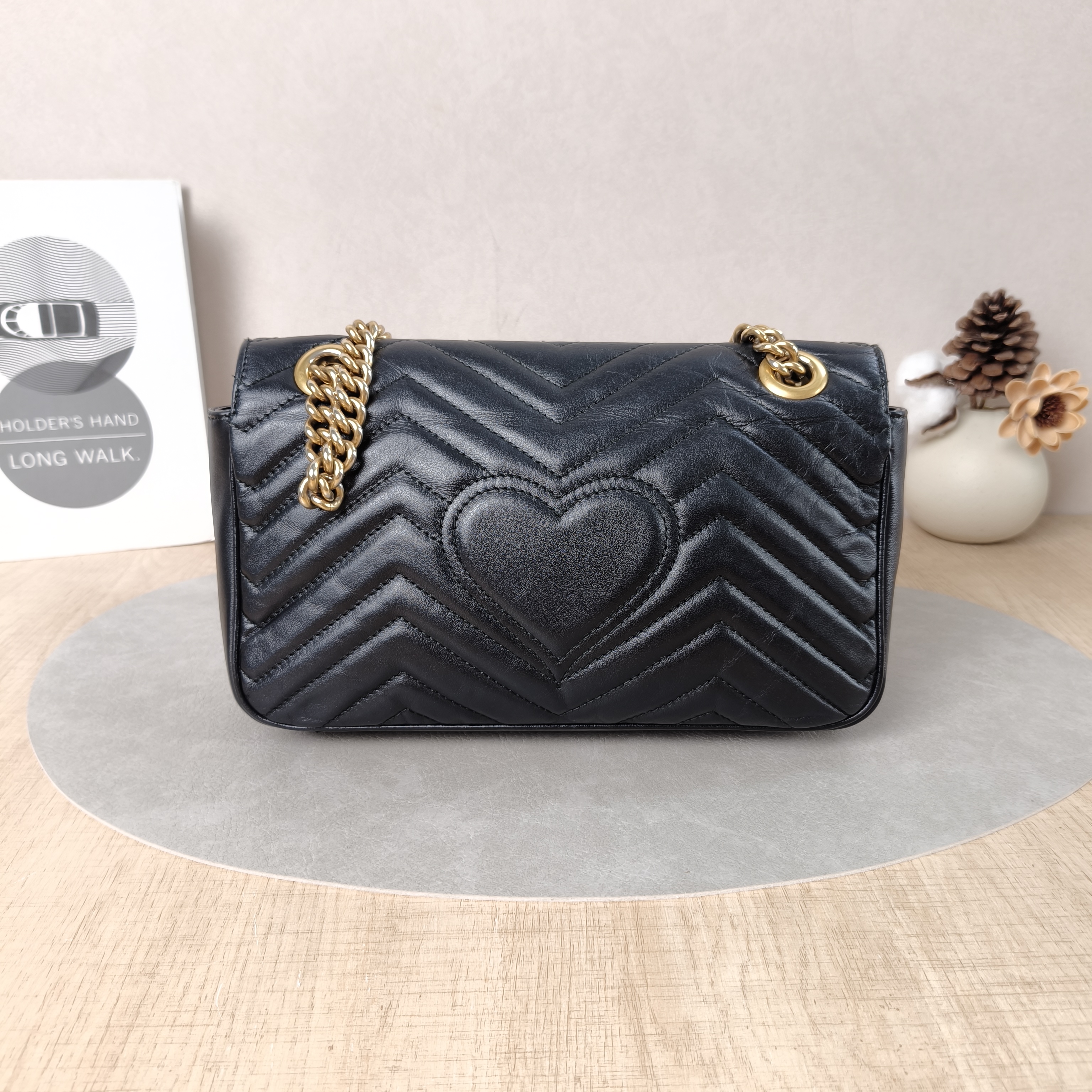 GUCCI Crossbody Bag GG Marmont Medium Marmont 26Black CC alfskin Medium26 × 7 × 15 cm — cover view 4 of 5