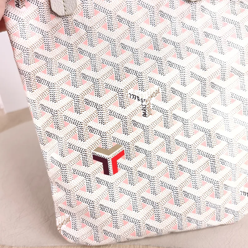 GOYARD Crossbody Bag poitiers y Tote Bag Pink White ine Canvas Small 21 × 1 × 24 cm — detail view 1 of 8