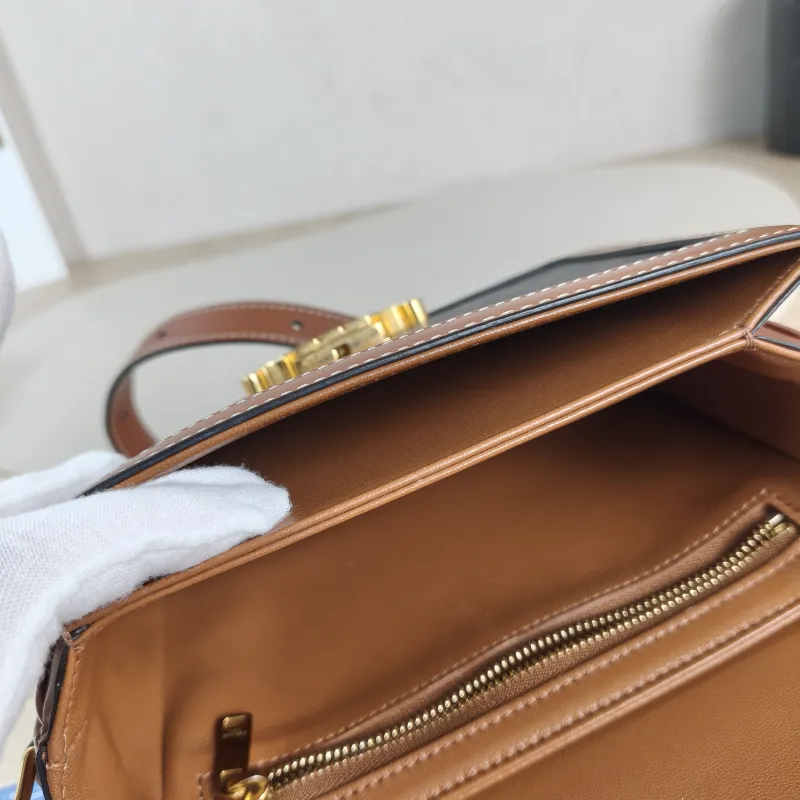 CELINE Crossbody Bag Teen Triomphe Monogram PVC Small 18.5 × 7 × 13.5 cm — detail view 6 of 11