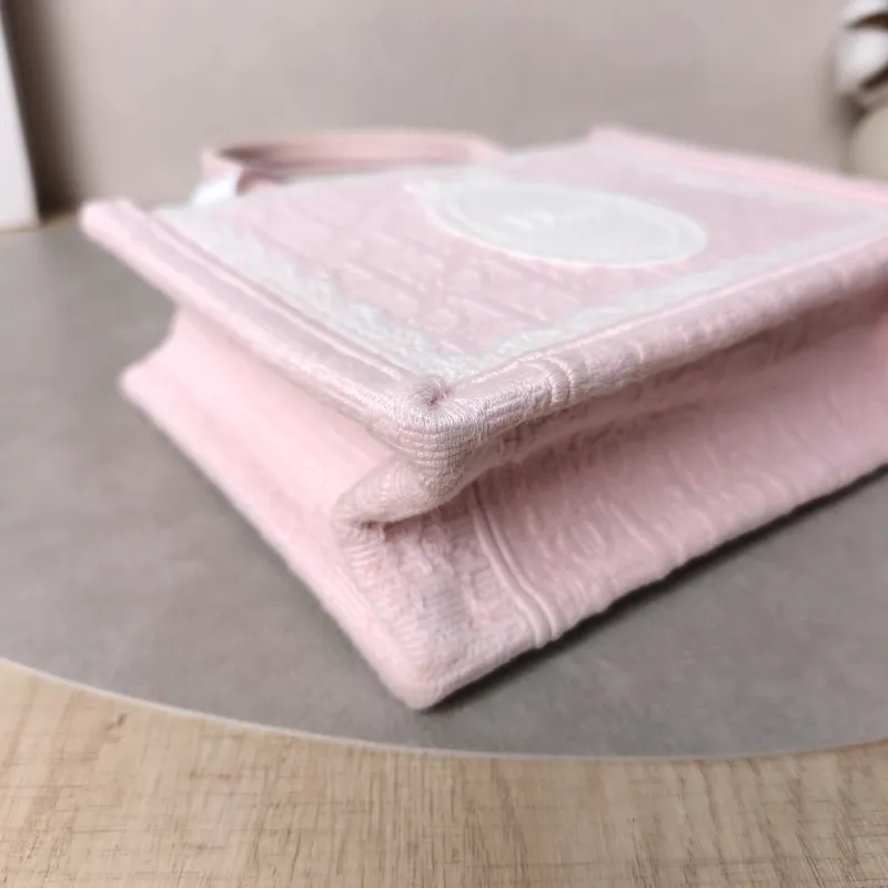 DIOR Shoulder Bag Book Tote Shoulder Strap Edition Pink Canvasmini20.5 × 7 × 16 cm — detail view 7 of 14