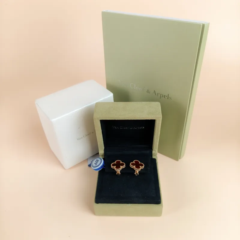Van Cleef & Arpels Jewelry VANCLEEFARPELS · Alhambra Alhambra Collection Earrings 18KY ellow Gold Vintage Small — cover view 3 of 5