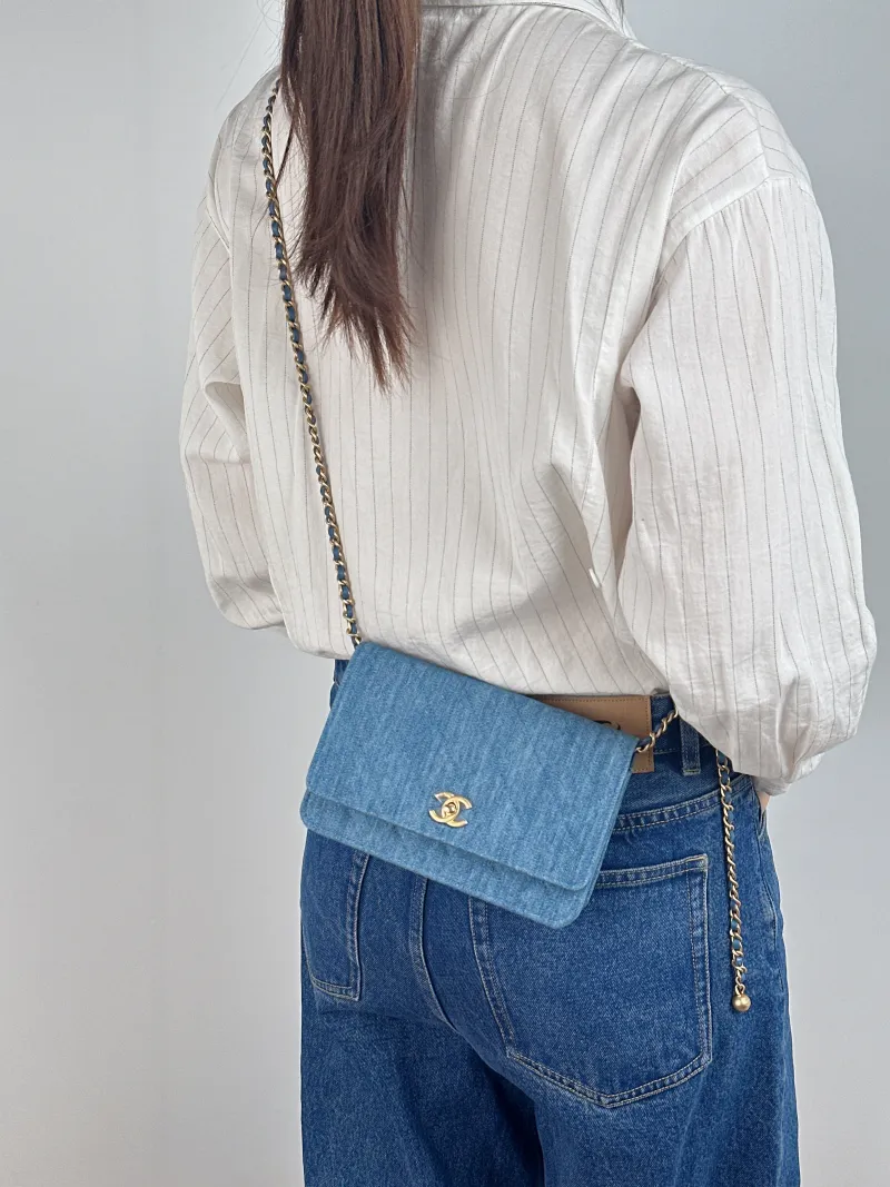 Chanel Crossbody Bag Classic Flap WOC CF WOCWOC Bag Mini 19.2 × 3.5 × 12.3 cm — on-model view 2 of 2