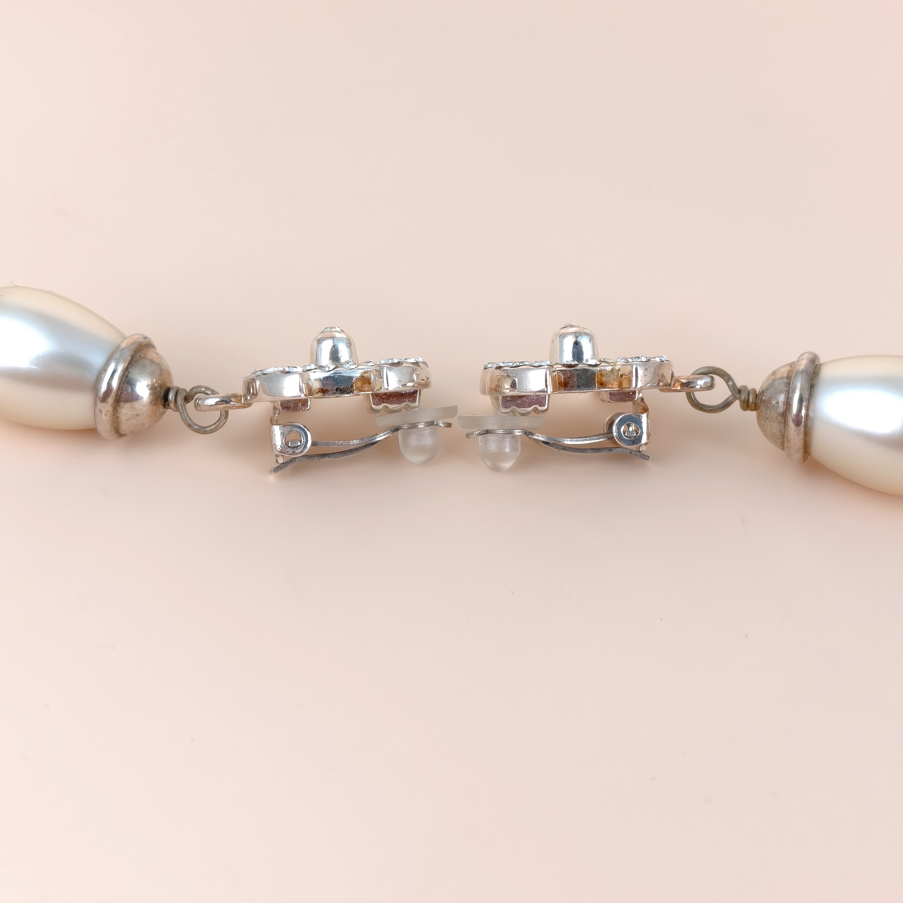 Chanel Earrings c Pearl Earrings Silver One Size โ cover view 7 of 7