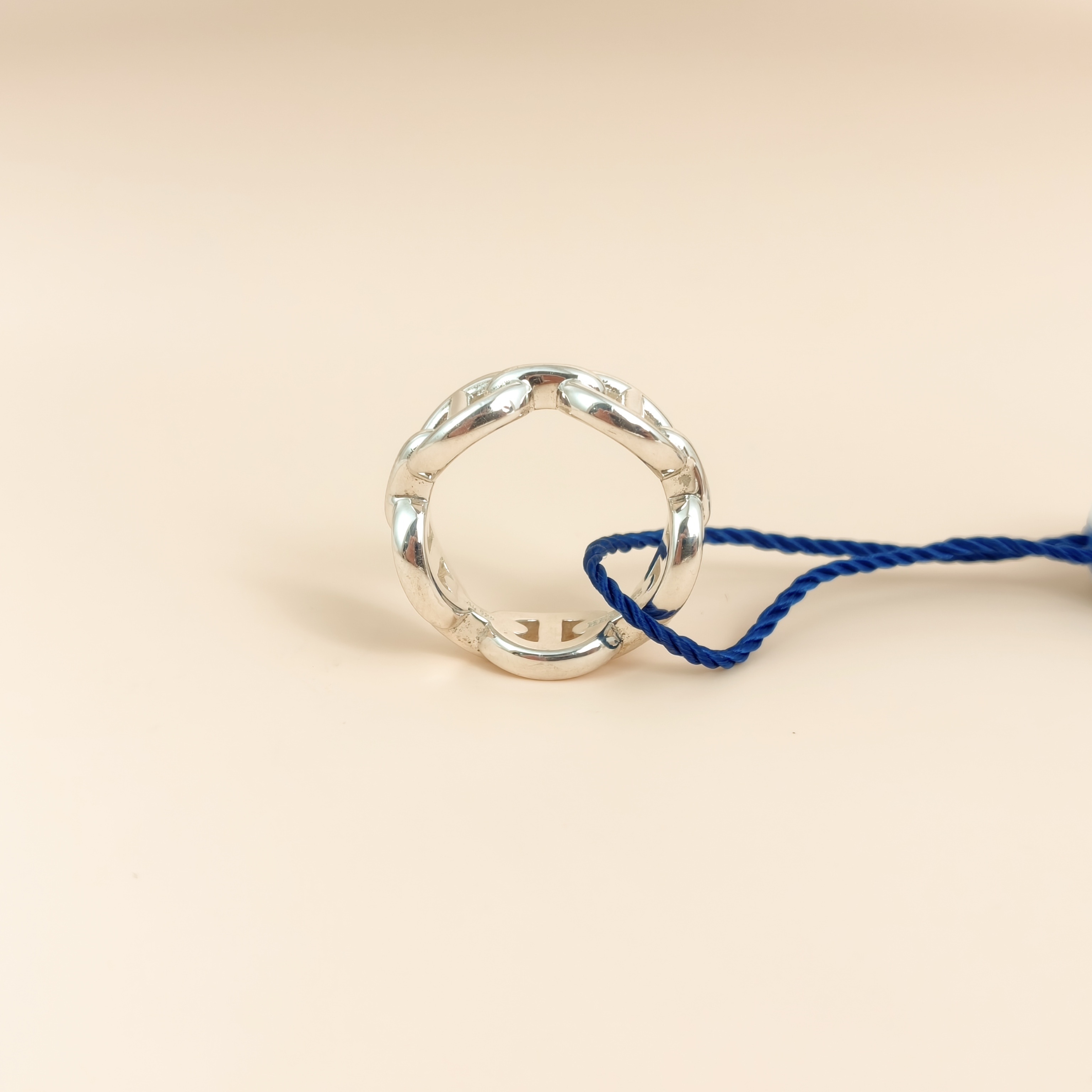 Hermès Ring Chaine d'Ancre Enchainee Ring Silver925 47 EU — cover view 7 of 7