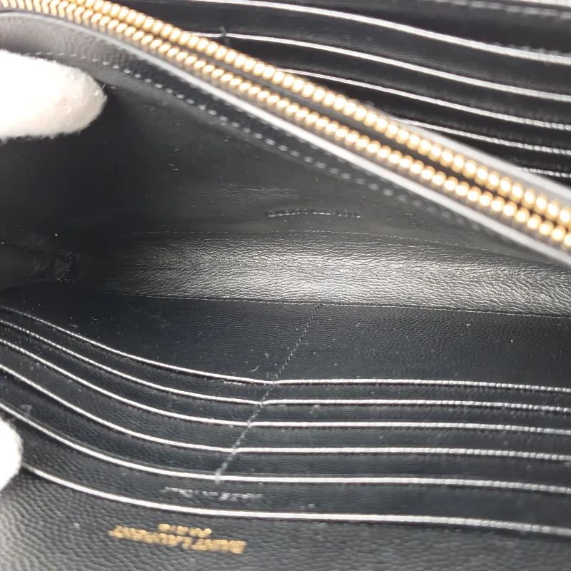 SAINT LAURENT Crossbody Bag CASSANDRE ENVELOPE Black Calfskin One Size 22.5 × 4 × 14 cm — detail view 5 of 13