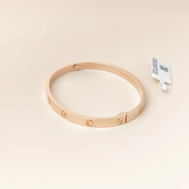 CARTIER Bangle Love Collection Bangle Rose Gold 18KR ose Gold Medium Edition 18 — cover view 8 of 10